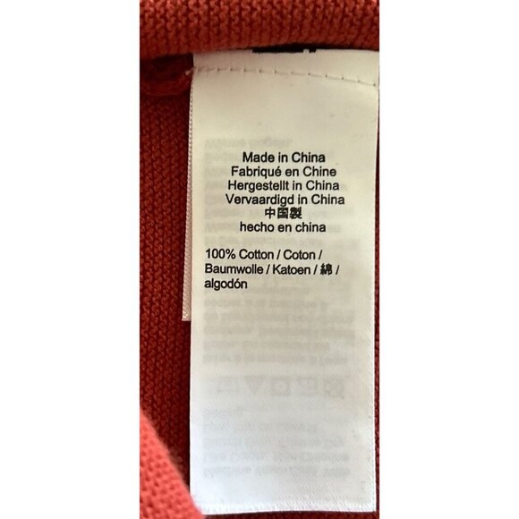 Brooks Brothers Wafted Cotton Crewneck Pullover Sweater in Brick Color Size Larg - Picture 10 of 10